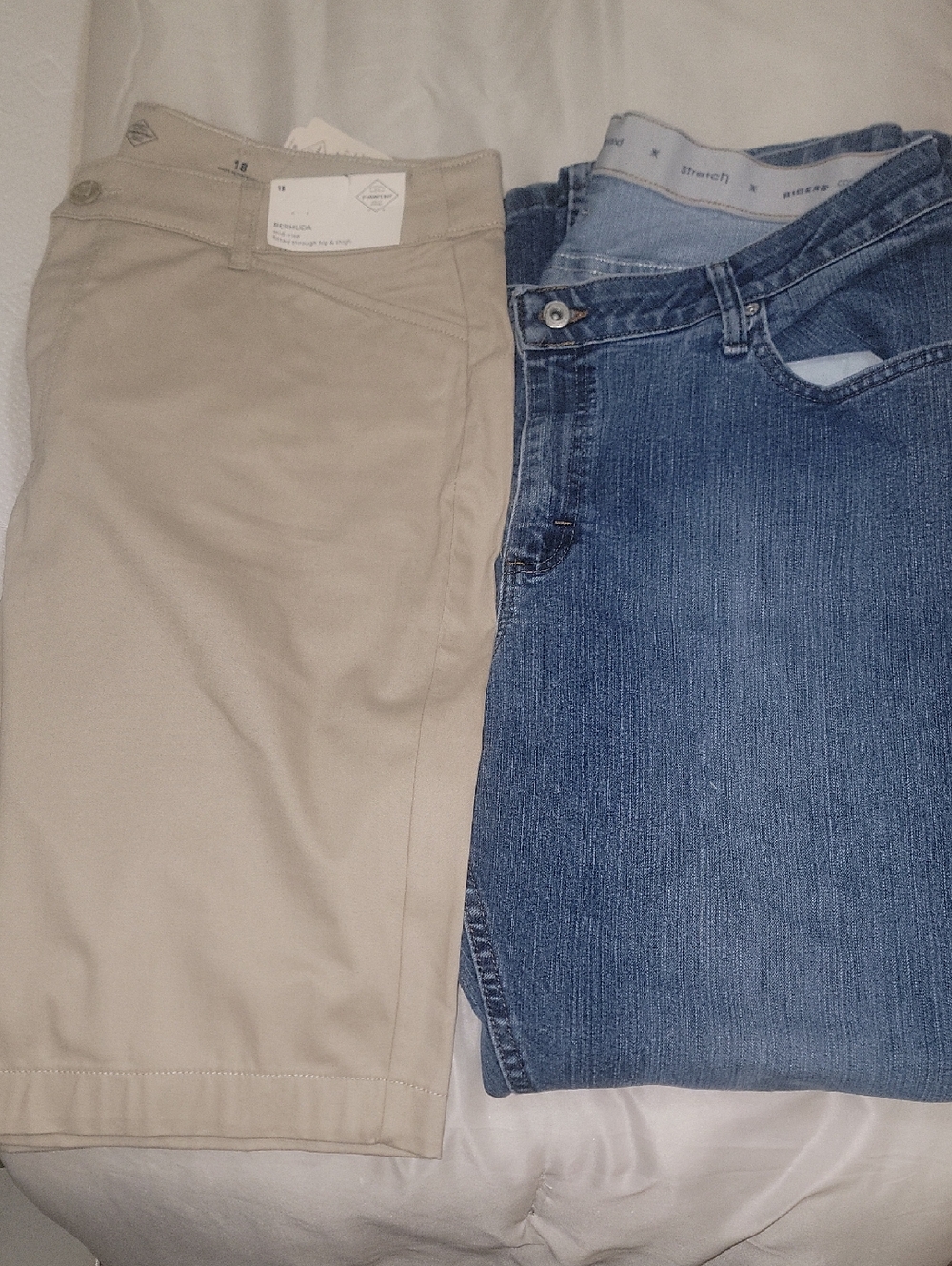 Set of NWT Size 18 Women Bermuda St Johns Bay & Used Riders 18W Jean